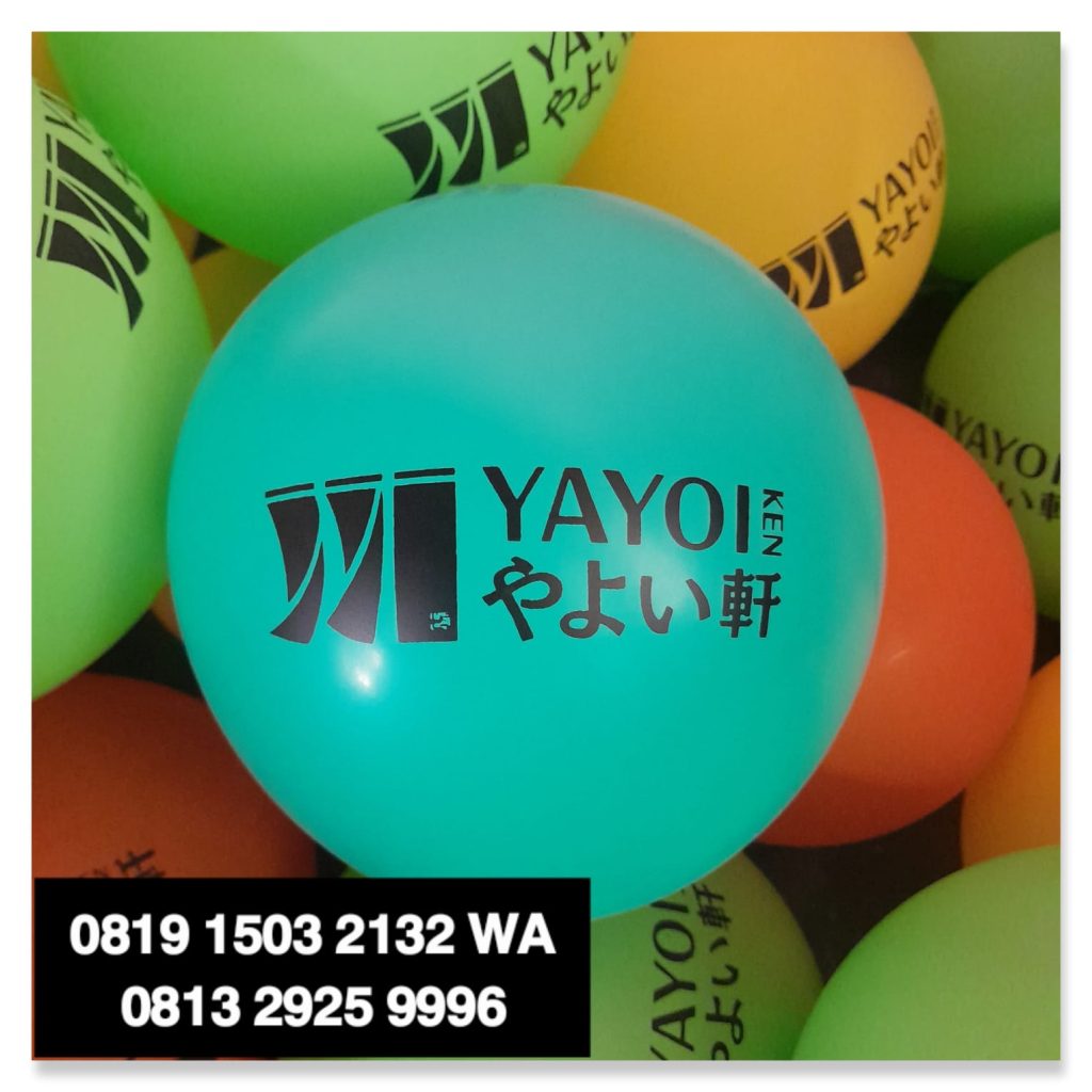 balon sablon cetak logo pangandaran